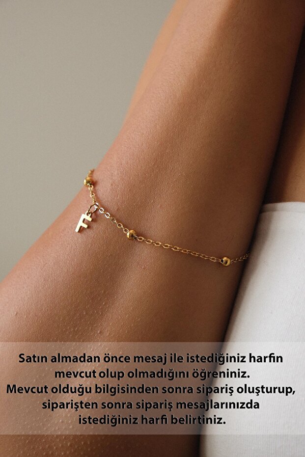 Steel Letter Ball Thin Dorica Chain Bracelet Letter Bracelet Forse Chain 1mm Minimum 17+4Cm&21Cm