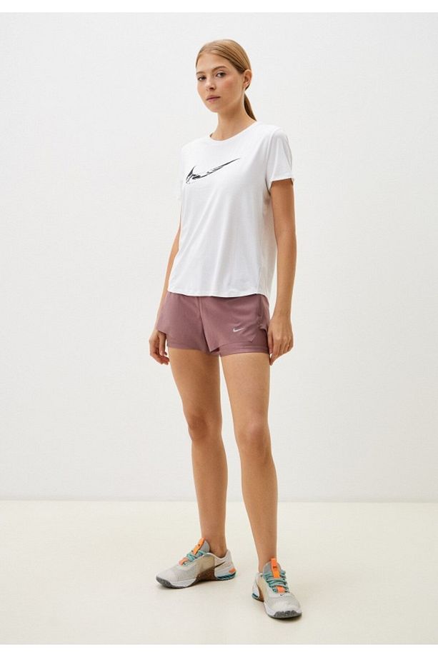 Dri-Fit Swift Mid-Rise 8cm (approx.) 2-in-1 Running Kahverengi Kadın Şort - 3