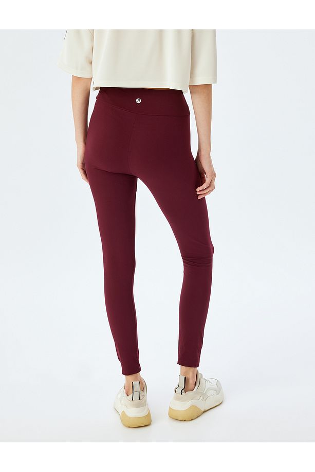 Spor Tayt Yüksek Bel Slim Fit Yumuşak Tuşe - 4