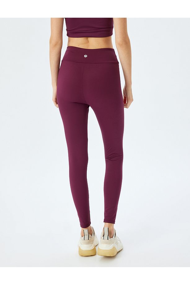 Spor Tayt Yüksek Bel Yumuşak Tuşe Slim Fit - 4