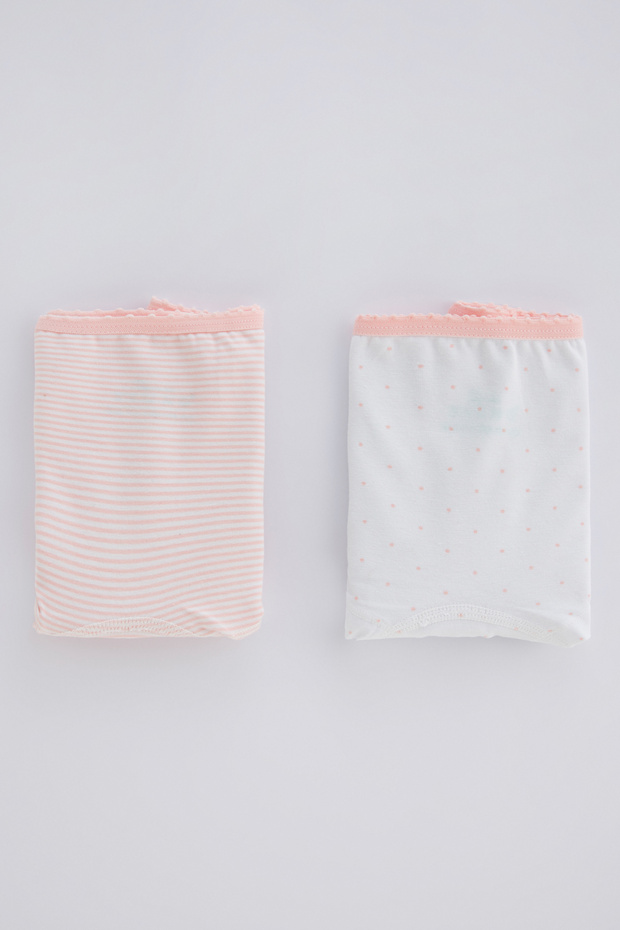 Girl's Flat Stripe 2-Piece Boxer Panties