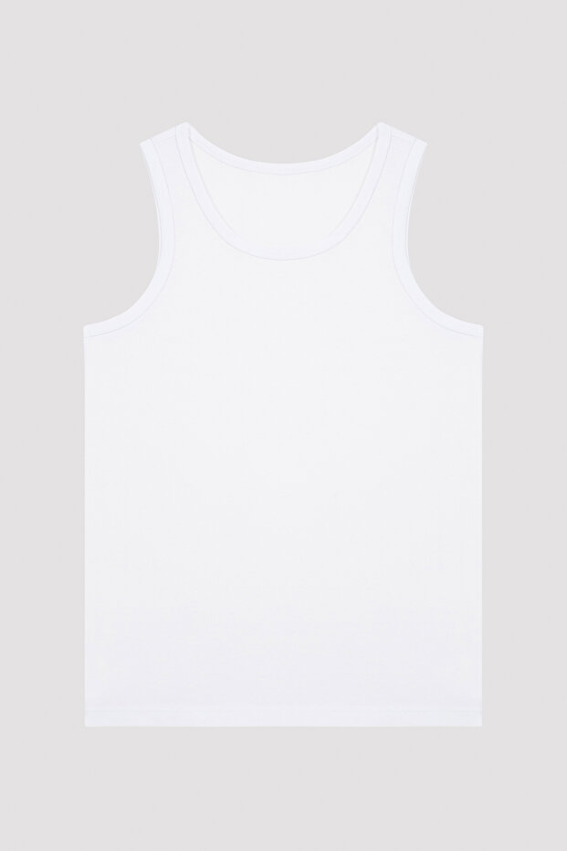 Erkek Çocuk Blue Basic 2li Atlet - 4