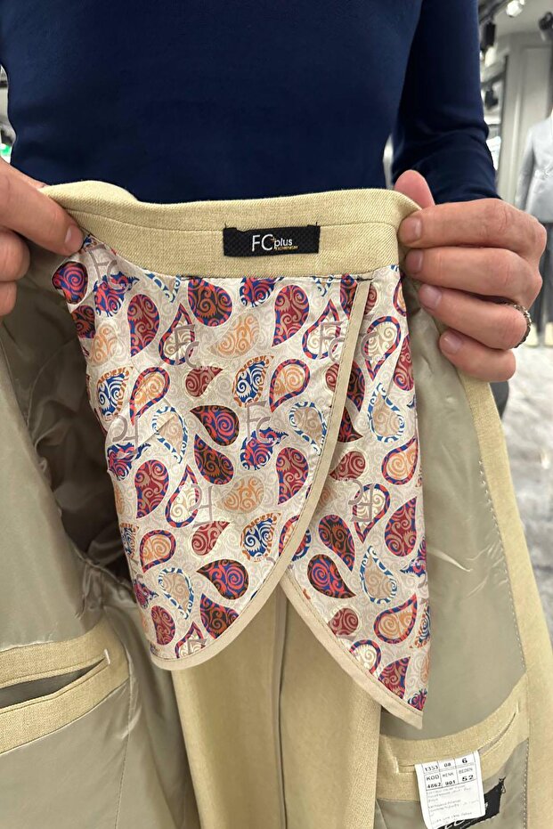 YARIM ASTAR BEJ CEKET - 3