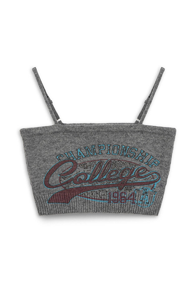 Slogan jakarlı büstiyer - 3