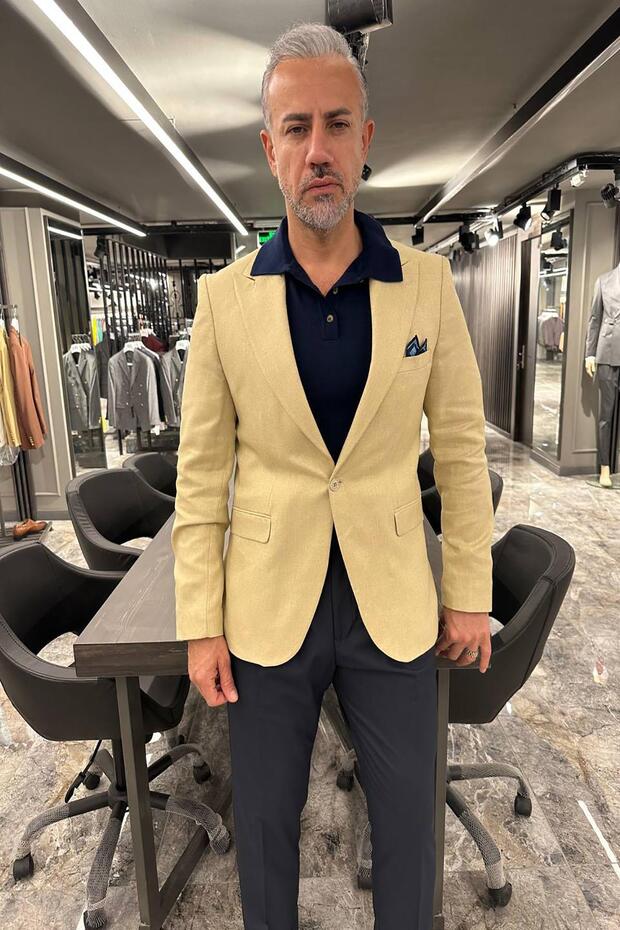 YARIM ASTAR BEJ CEKET - 2