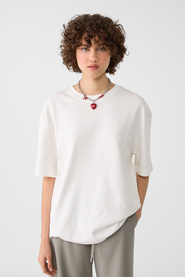 تي شيرت أساسي كبير الحجم - 1