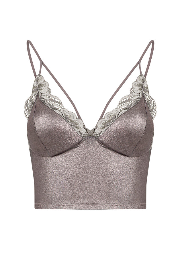Luna Leather Bralet - 4