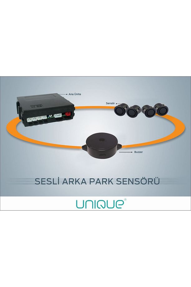 ® Park Sensörü Ses Ikazlı Tip 19 mm Gri Sensör - 3