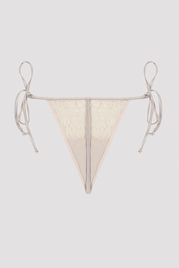 Triangle Lace String Külot - 5