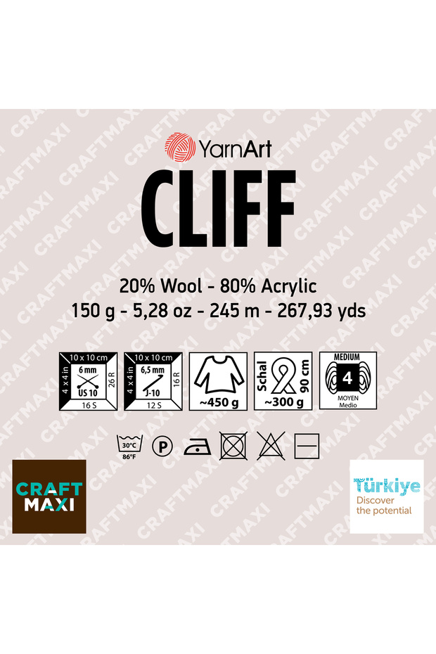 CLIFF - EBRULİ EL ÖRGÜ İPİ EBRULİ-8305 - 5