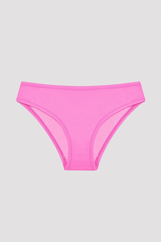 Kız Çocuk Butterfly Halter Parlak Pembe Bikini Takımı - 3