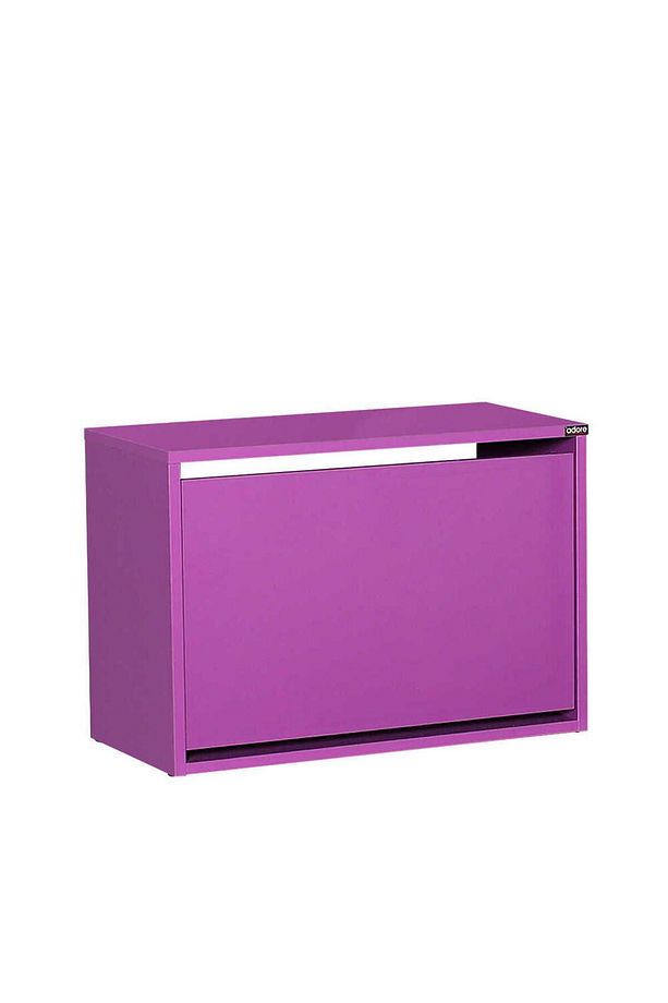 Step Oturaklı Ayakkabılık-mor 60x42x30 Cm (GXYXD) - 3