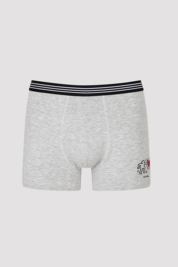 Gri 2li Mid Boxer-keith Haring Koleksiyonu - 3