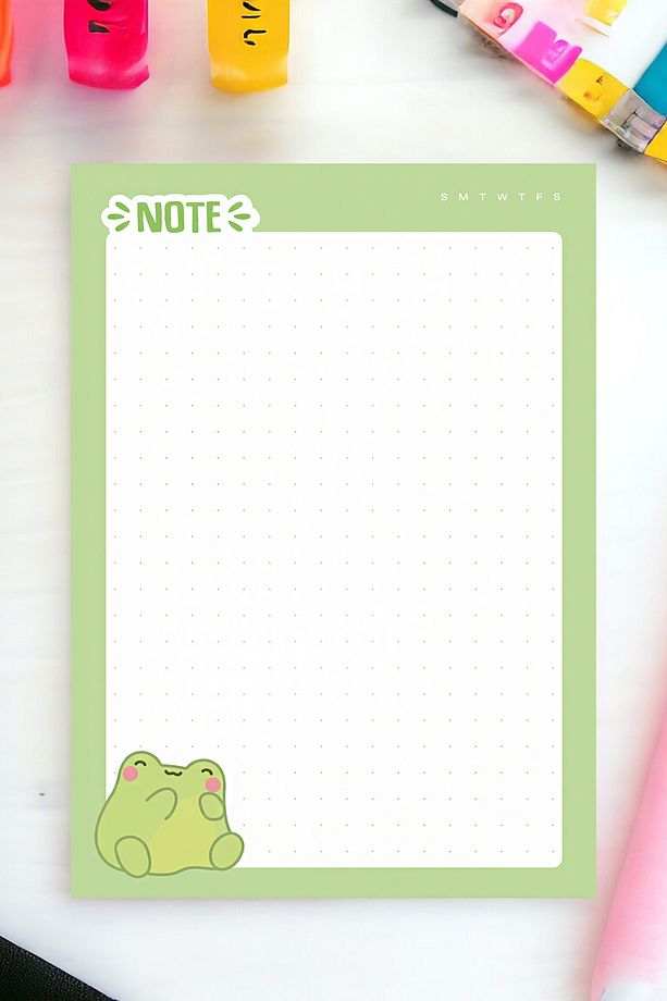 A6 Sevimli Not Defteri 50 Yaprak Notepad Memopad - 3