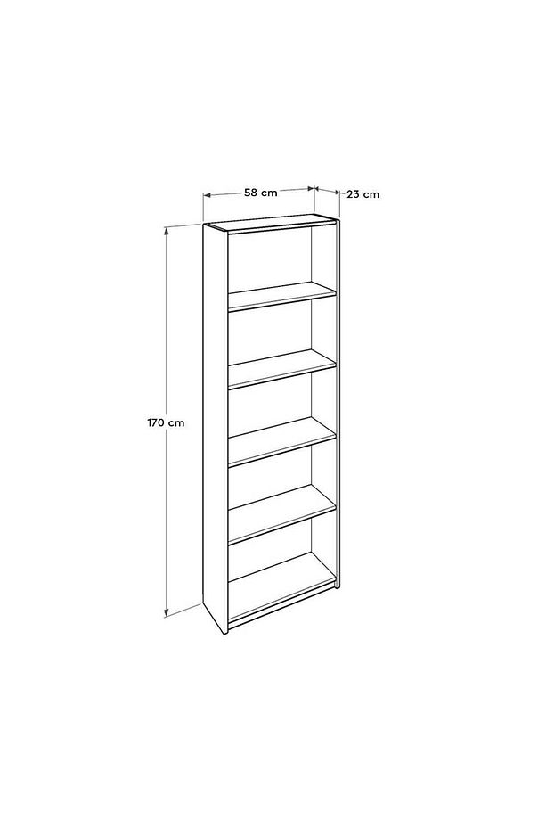 Adore Max 5 Raflı Kitaplık Ktp-150-kk-1 Kırmızı - 7