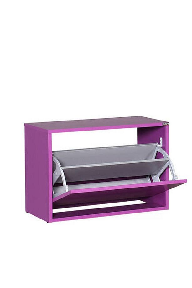 Step Oturaklı Ayakkabılık-mor 60x42x30 Cm (GXYXD) - 8