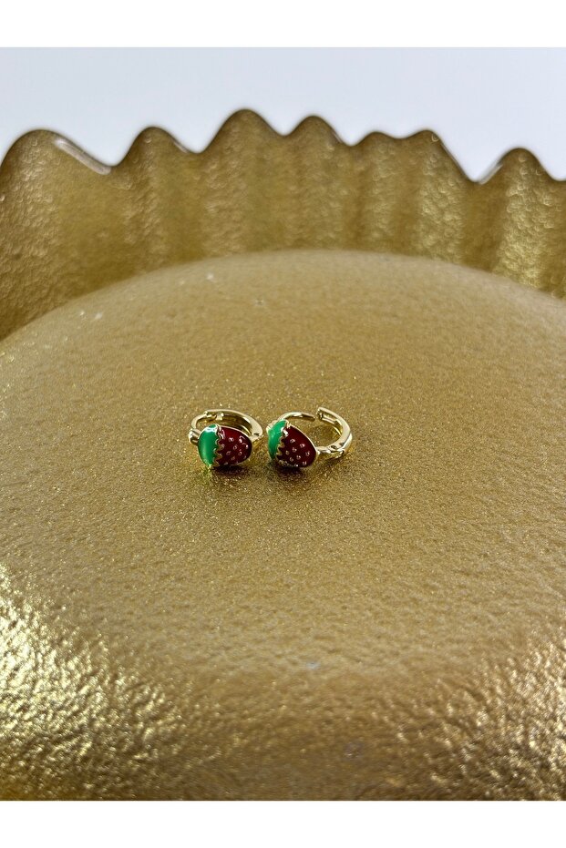 Strawberry Figured Children's Earrings
