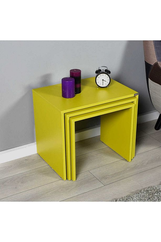 Adore Triple Zigon Sehpa Shp-103-yy-1 Yeşil - 1