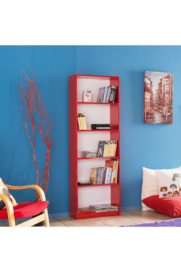 Adore Max 5 Raflı Kitaplık Ktp-150-kk-1 Kırmızı - 2