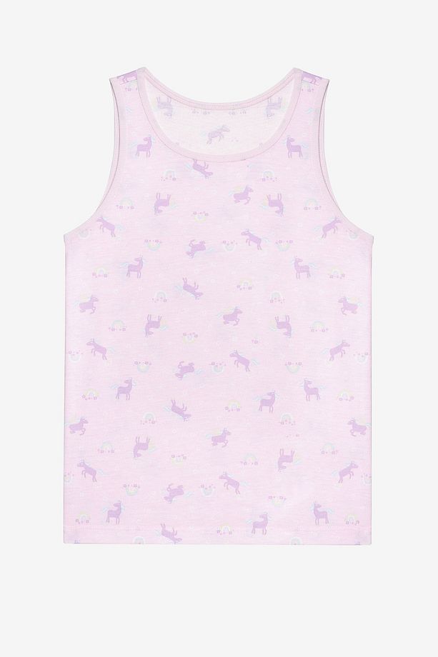 Kız Çocuk Dreamer Unicorn 2li Çok Renkli Atlet - 2