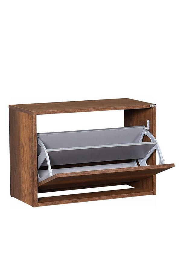 Step Oturaklı Ayakkabılık-koyu Ceviz(OSLO CEVİZ) 60x42x30 Cm (GXYXD) - 5