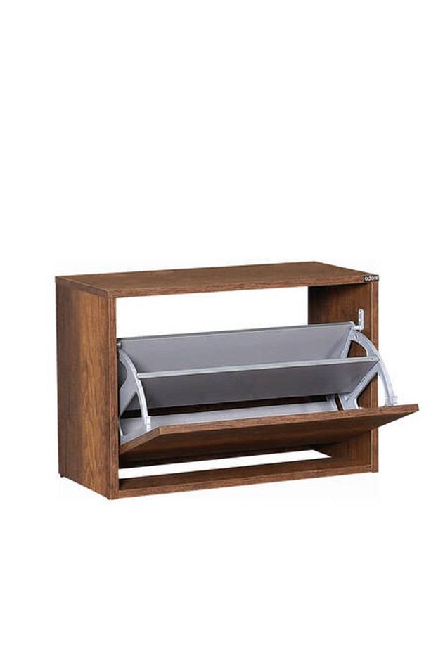 Step Oturaklı Ayakkabılık-koyu Ceviz(OSLO CEVİZ) 60x42x30 Cm (GXYXD) - 6