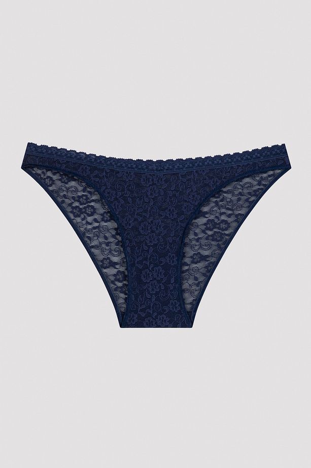 Easy Lace V Shape Yüksek Bel Slip Külot - 5