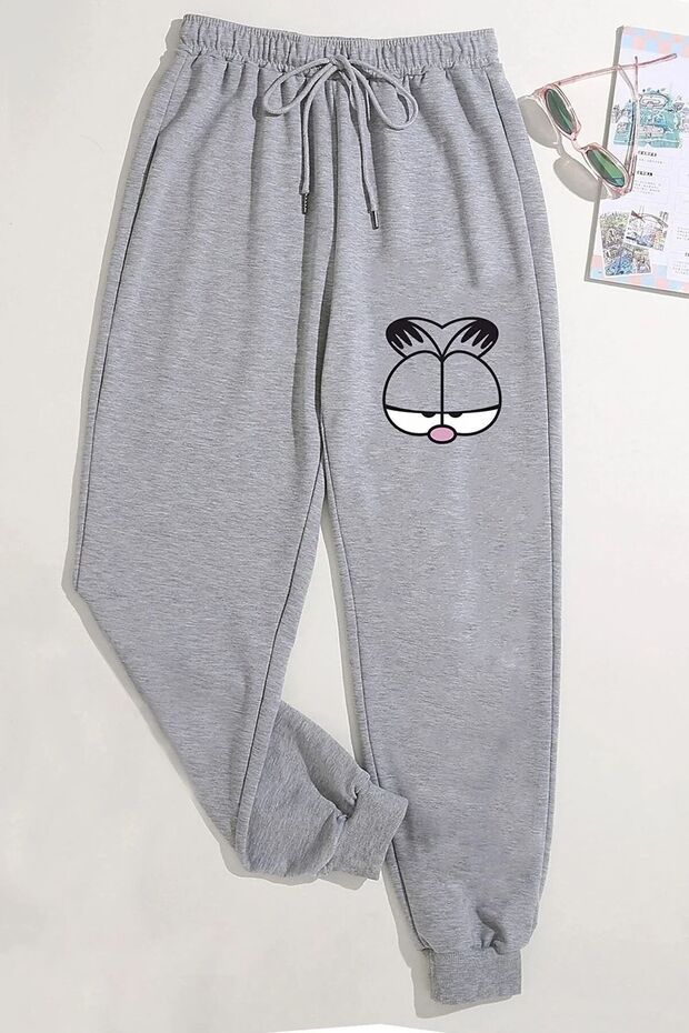 High Waist Elasticized Thick (3 Thread) Cotton Women's Sweatpants