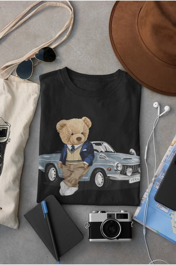 Oversize Printed Black Tshirt - 7