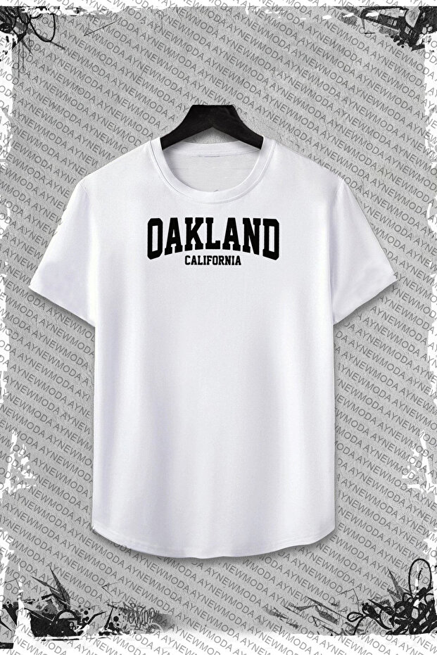 Unisex Oakland Printed Oersize T-Shirt Sweatshirt 2 Sub Milk Team