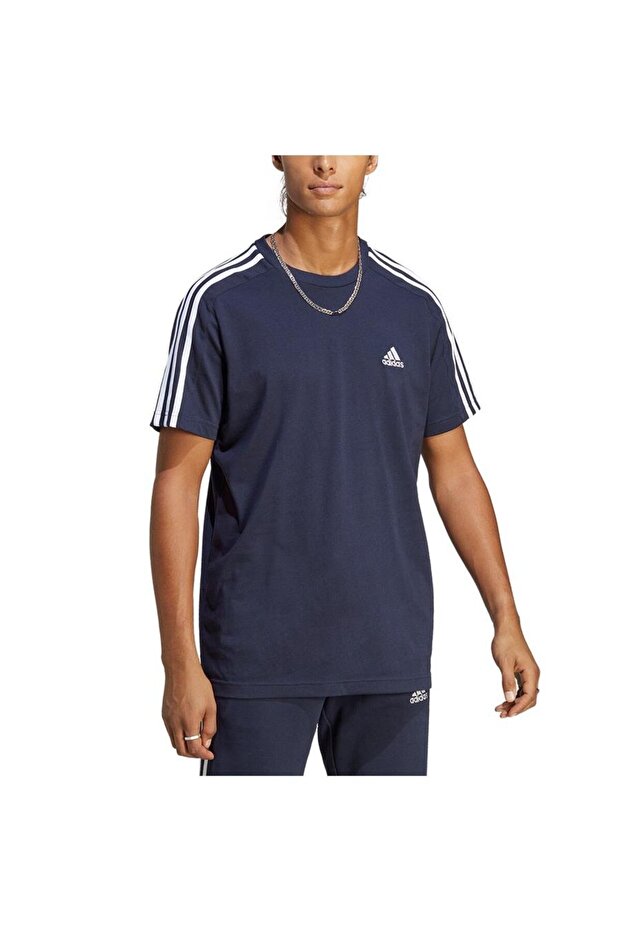 Essentials Single Jersey 3-Stripes Tişört - 2