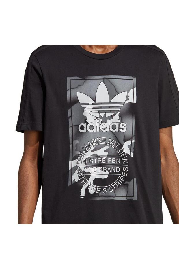 Graphics Camo Tongue Erkek Siyah Tişört (HR3531) - 5