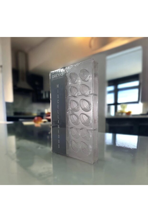 Polikarbon Oval Pralin Çikolata Kalıbı-1465 - 2