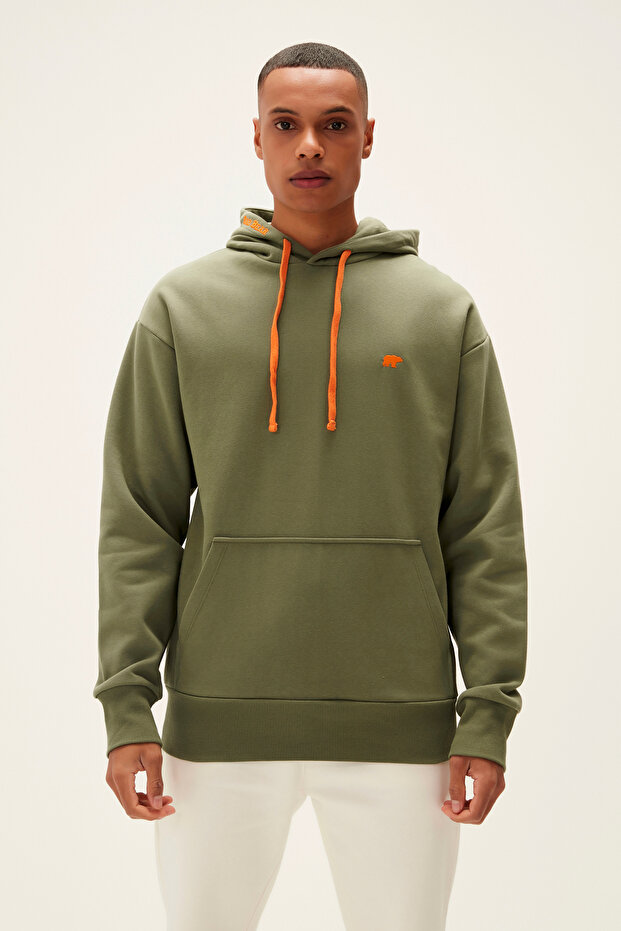 Men's sweatshirt khaki 22.02.12.037 blaze hoodie