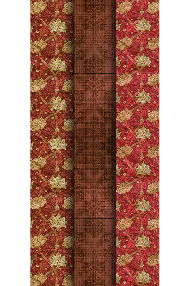 Flower Themed Gift Package Paper (35X50 cm 3 Pieces)