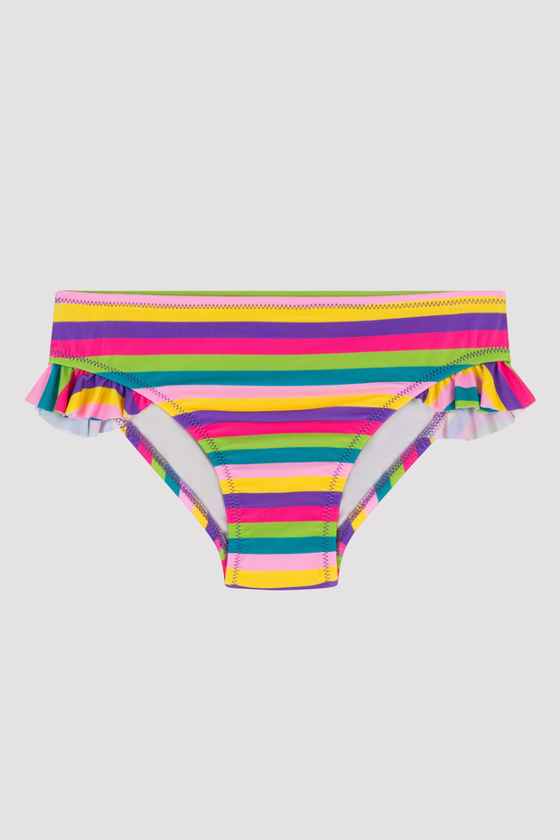 Kız Çocuk Dondurm Desenli Halter Bikini Takımı - 3