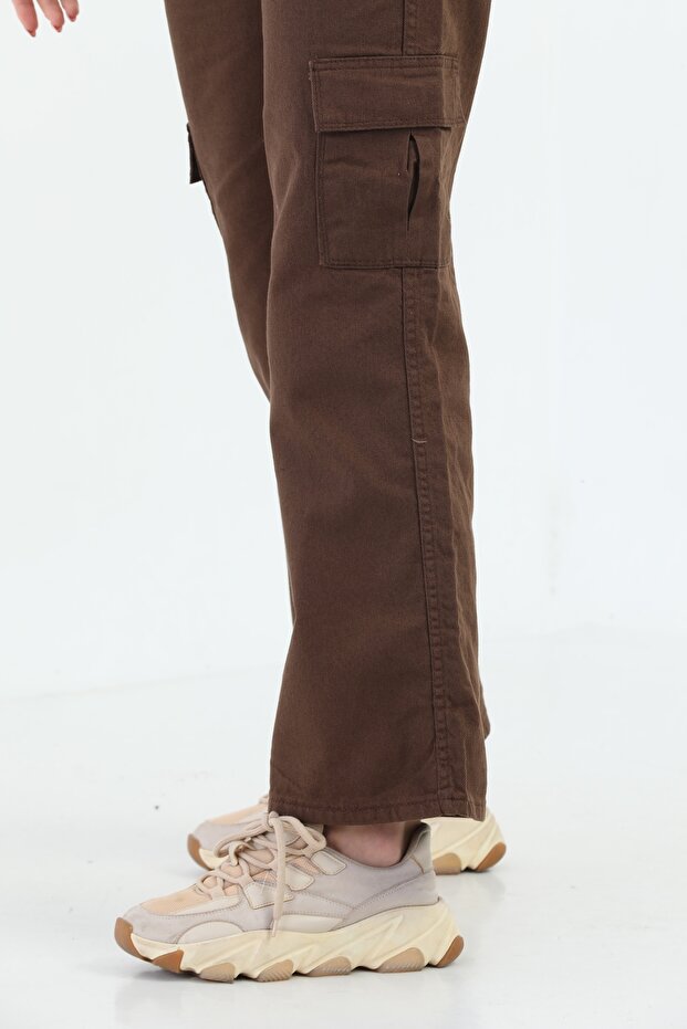 Kadın Kargo Cepli Pantolon - 2