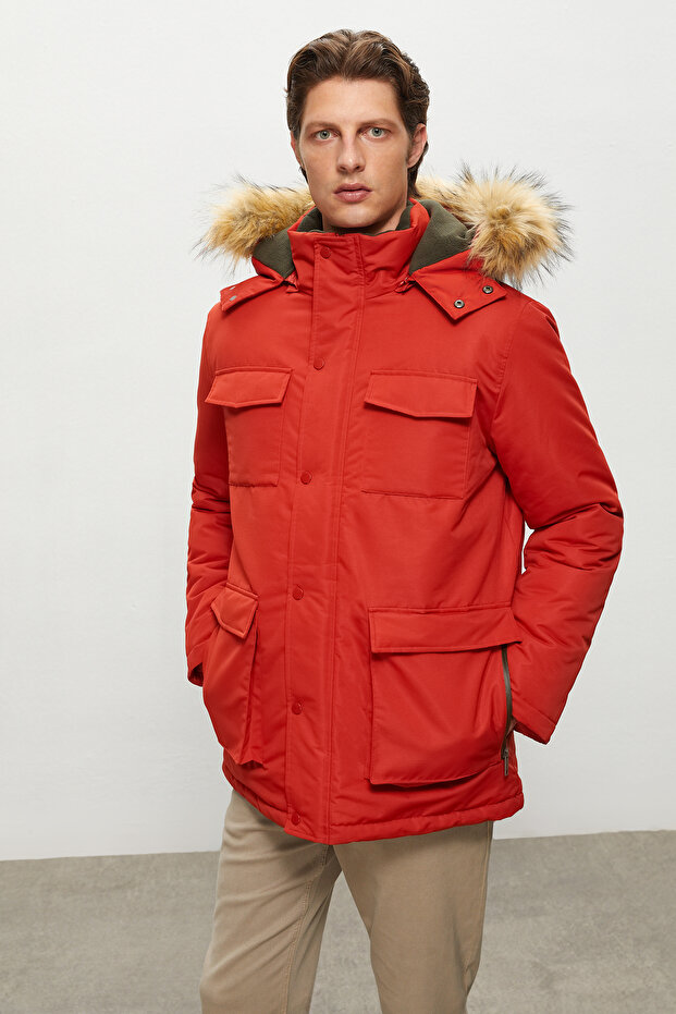 ÇIKARILABİLİR KAPÜŞONLU MONT - 1