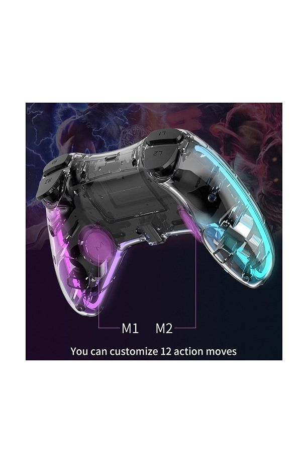 IOS ipad iphone Gamepad Oyun Kablosuz Gamepad Telefon/android/ıos/pc/ps4/tv Box Uyumlu Oyun Kolu RGB - 2