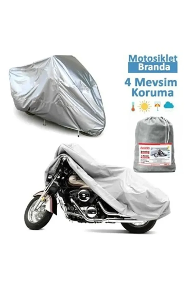 Mondial 250I Buccaneer Engine Tarpaulin Rear Bag Compatible (Connection, Lock Compatible) Gray - 1