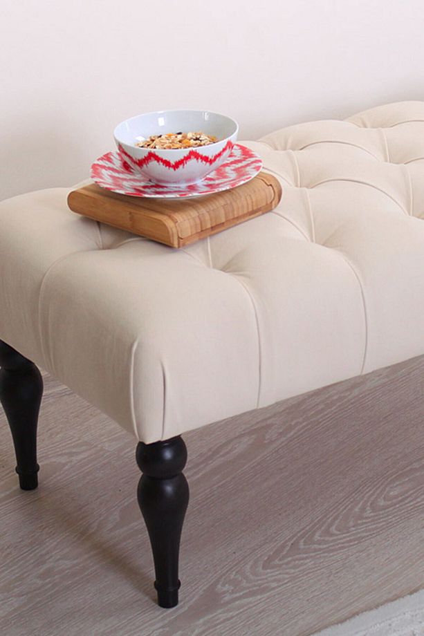 Missus Bench Puf Krem - 4