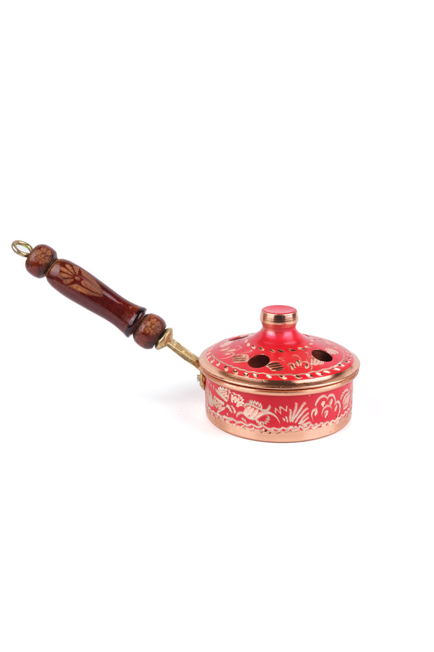 Bakır Tütsülük Buhurdanlık Gezdirme Erzincan El İşlemeli - 4