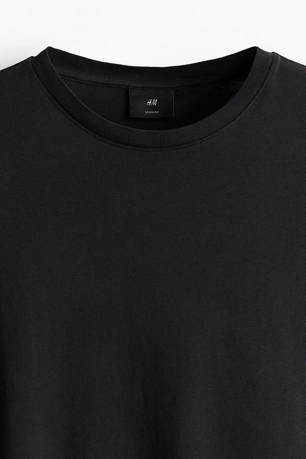 Yıkanmış Görünümlü Tişört Loose Fit - 6