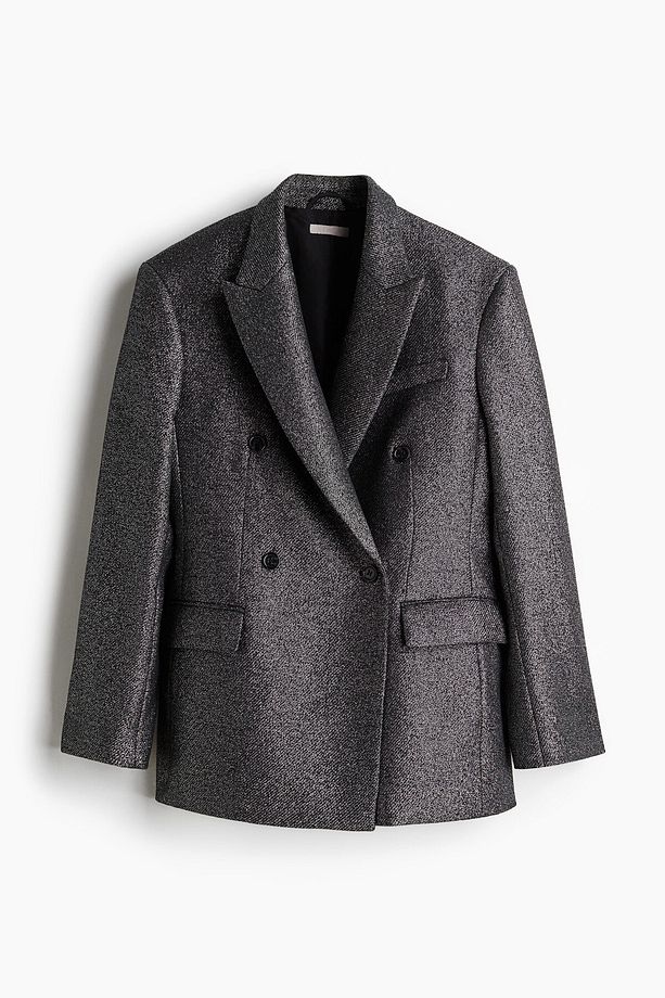 Yün Karışımlı Ve Simli Blazer - 3