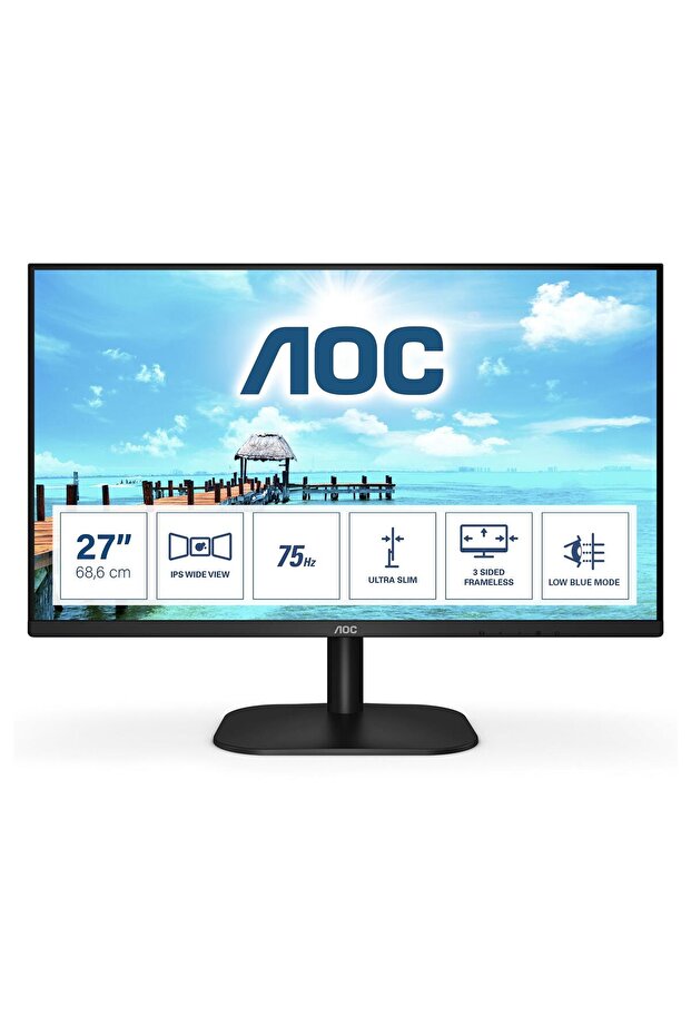 27B2H/EU 27" 75Hz 4Ms VGA+HDMI FullHD IPS Vesa Monitör - 1