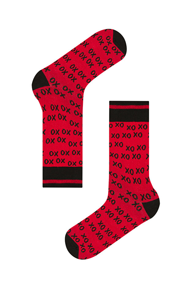 Tango Gift Printed Xoxo Boxer Çorap Set - 4