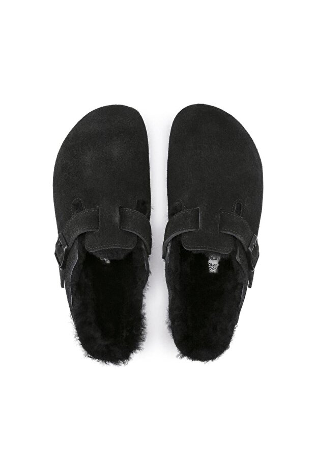 0259883 Boston VL/Shearling Black Kadın Terlik - 2