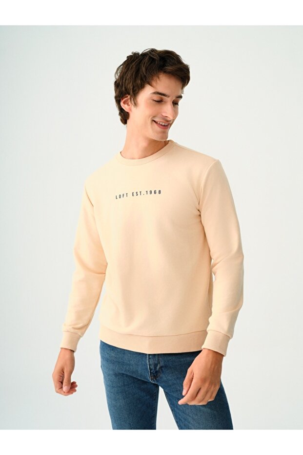 Erkek Sweat Lf2037100 Ecru - 1