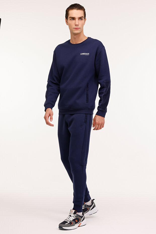 Чоловічий світшот ML VOLCANO 16DNM2004 4PR темно-синій - 3