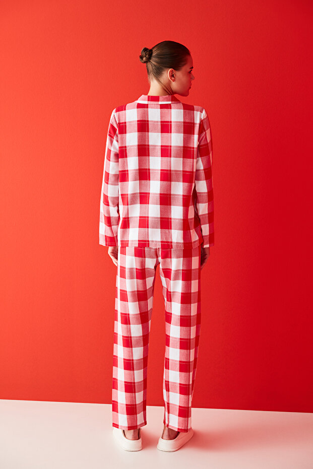 Σετ πιτζάμες πολύχρωμο Gift Gingham - 5